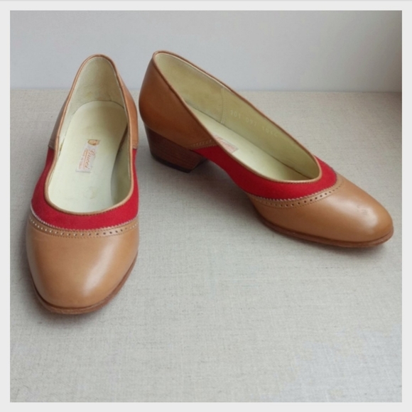 Gucci Women EU 35.5 Leather Canvas Slip-On Pumps - Picture 2 of 8